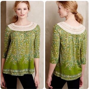 Earthly delights peasant top Anthropologie